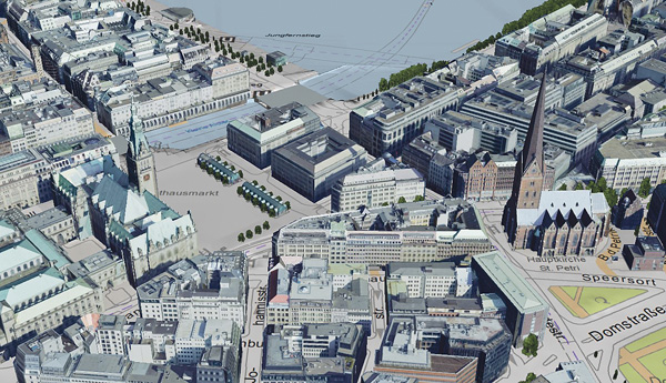 Die Stadt Hamburg veröffentlicht dreidimensionales Stadtmodell