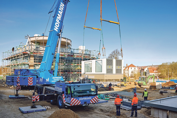 Carbonbeton im Einsatz: neue Transformatorenstation