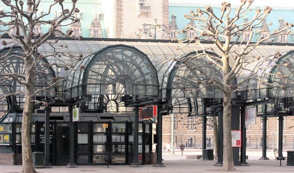 Rathaus-Pavillons in Hamburg denkmalgerecht saniert
