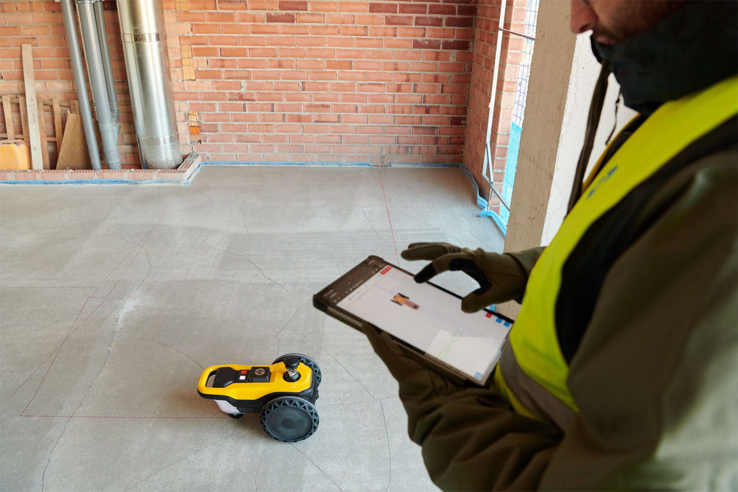 Neuer HP-Roboter druckt auf Baustellen